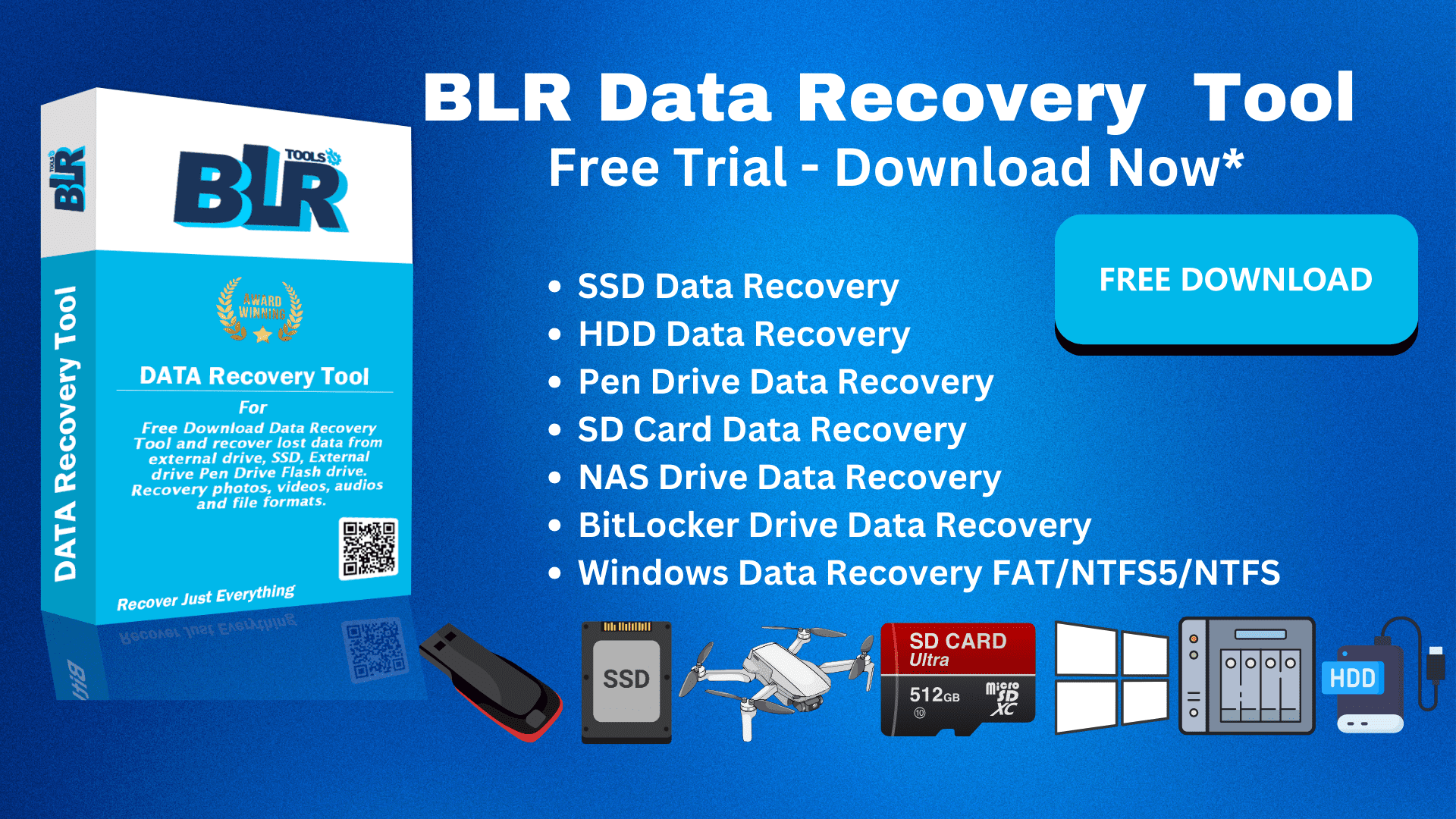 screenshot of BLRTools Data Recovery Tool